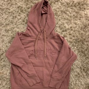 Pink Calvin Klein hoodie